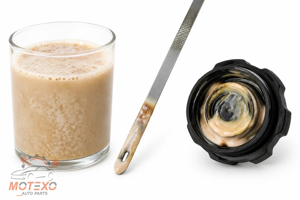 علائم خرابی خنککننده روغن موتور خودروهای چینی 2 مخلوط شدن آب و روغن